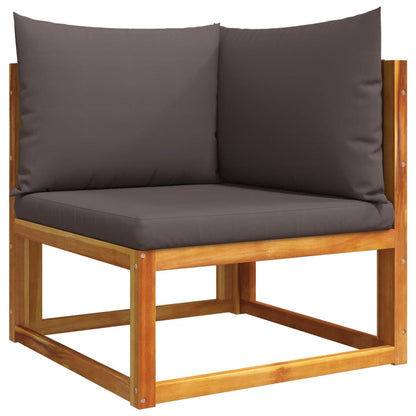 Set di divani da giardino 6 pezzi con cuscini in legno di acacia e corda | homemem39