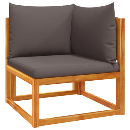Set di divani da giardino 6 pezzi con cuscini in legno di acacia e corda | homemem39