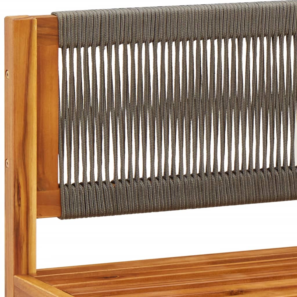 Set di divani da giardino 10 pezzi con cuscini in legno di acacia e corda | homemem39