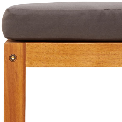 Set di divani da giardino 4 pezzi con cuscini in legno di acacia e corda | homemem39