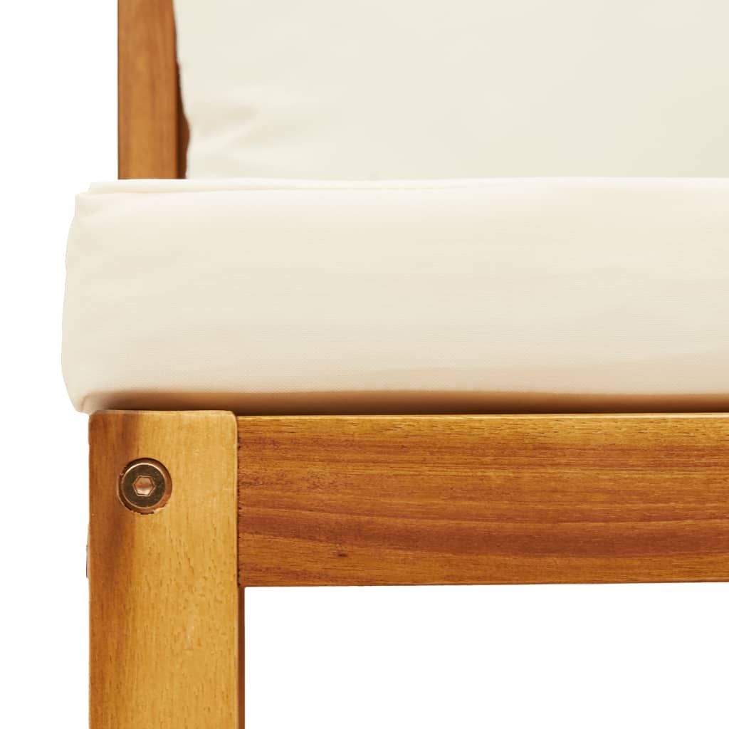 Divani da Giardino Angolari con Cuscini 2 pz in Legno di Acacia e Corda | homemem39