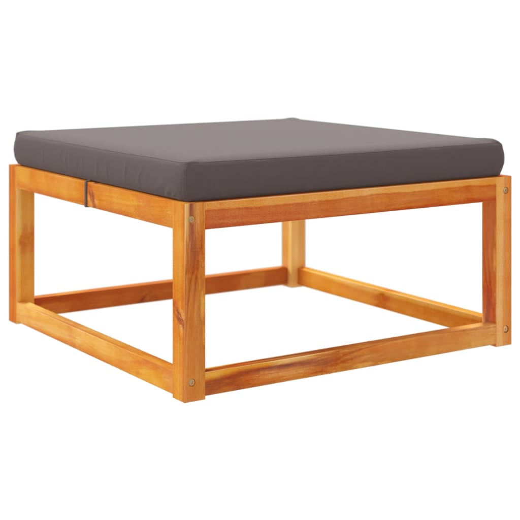Set di divani da giardino 4 pezzi con cuscini in legno di acacia e rattan | homemem39