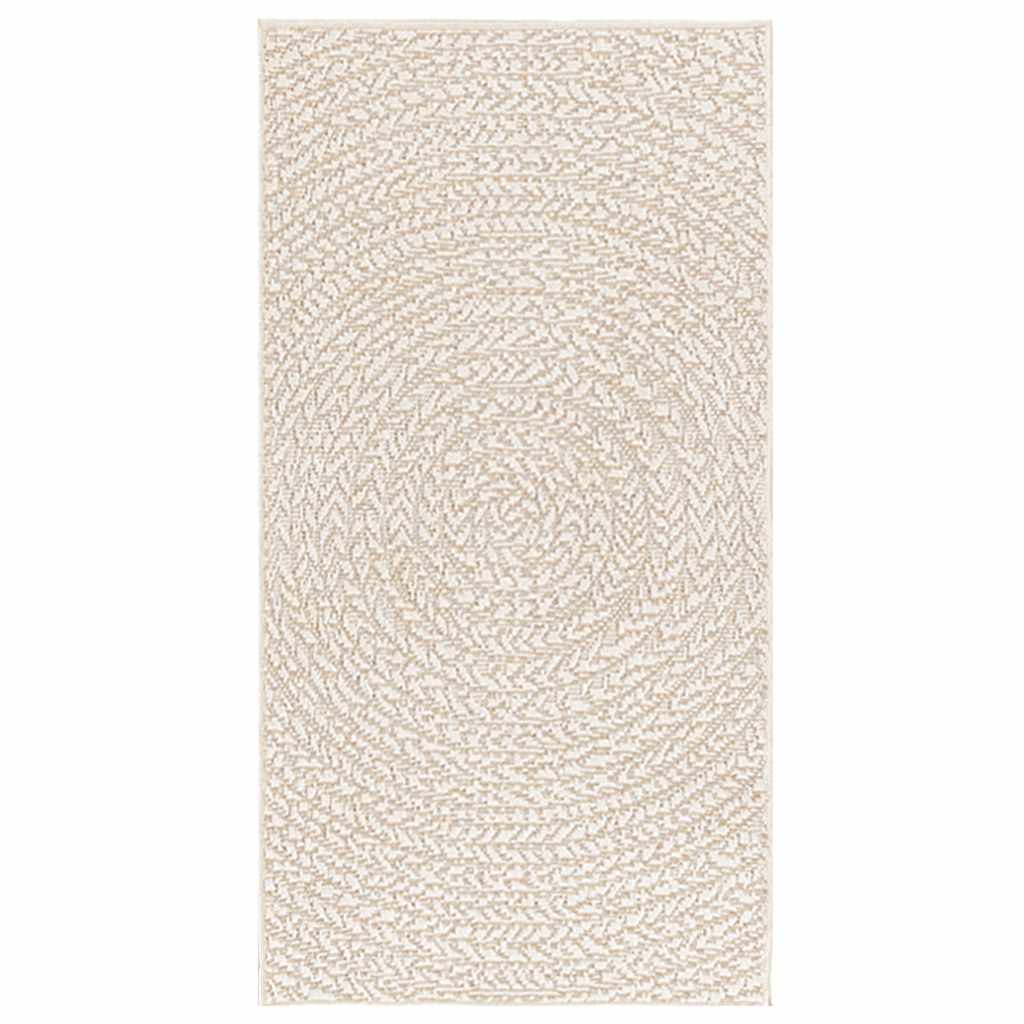 Tappeto ZIZUR Crema 60x110 cm Aspetto Iuta Interni ed Esterni