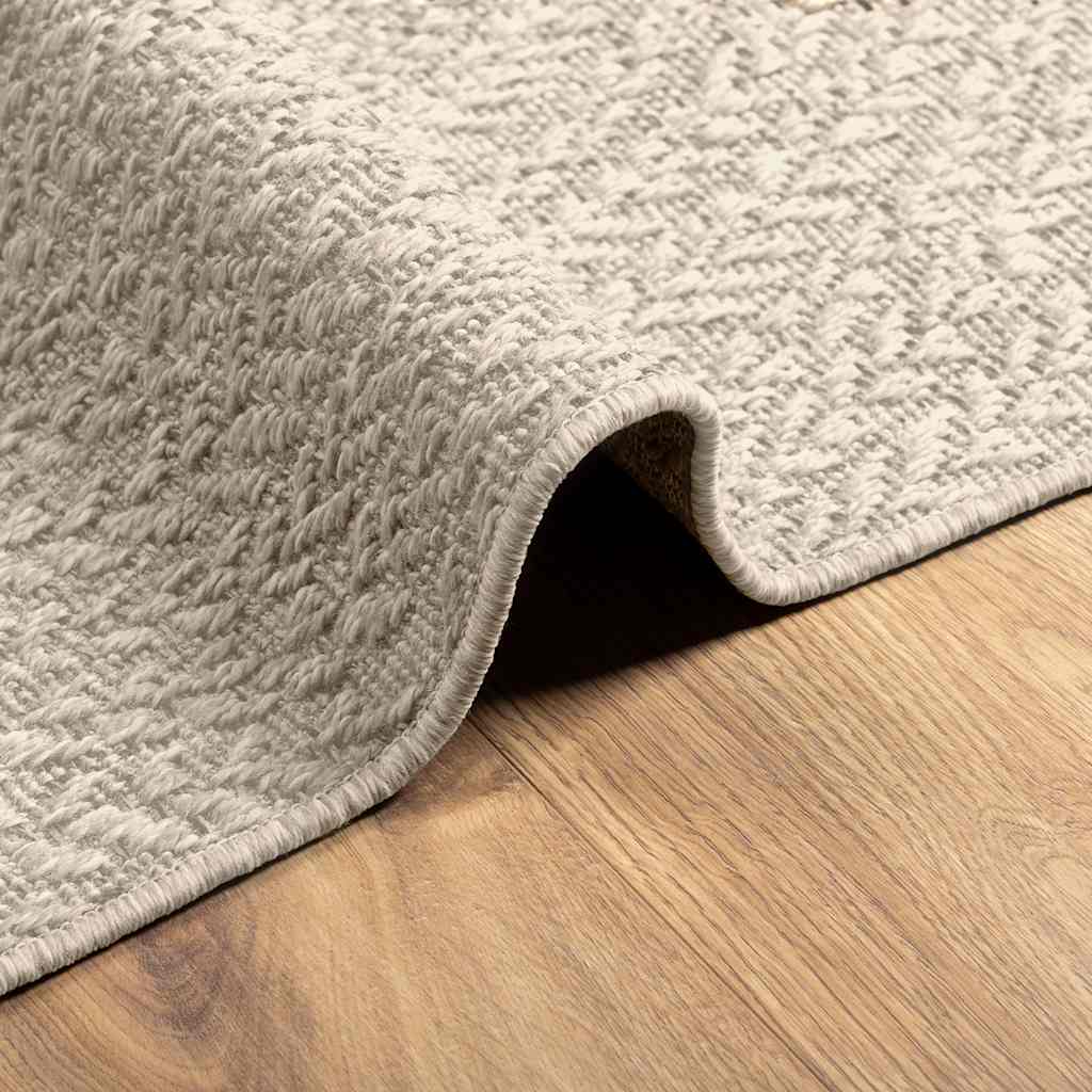 Tappeto ZIZUR Crema 60x110 cm Aspetto Iuta Interni ed Esterni