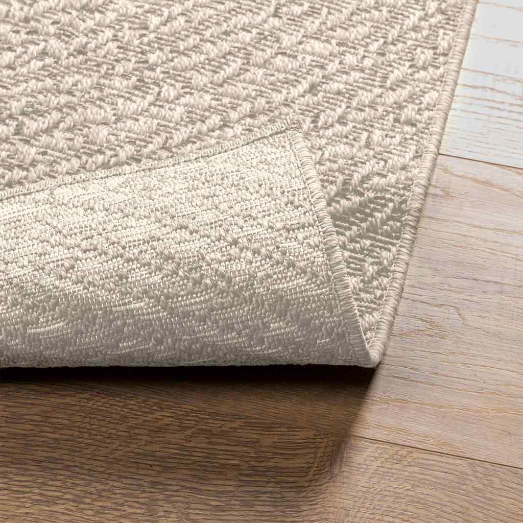 Tappeto ZIZUR Crema 80x150 cm Aspetto Iuta Interni ed Esterni - homemem39