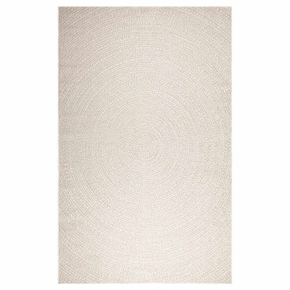 Tappeto ZIZUR Crema 200x290 cm Aspetto Iuta Interni ed Esterni