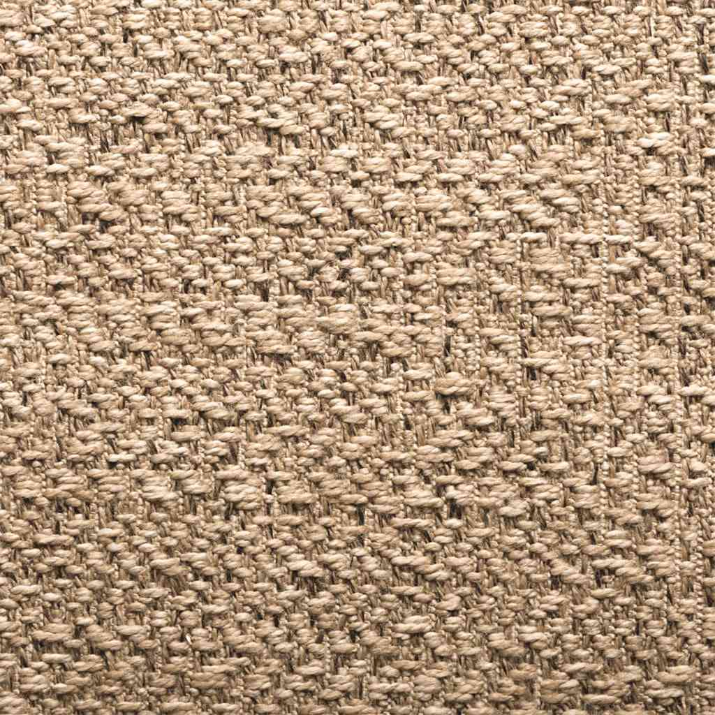 Tappeto ZIZUR Beige 120x120 cm Aspetto Iuta Interni ed Esterni
