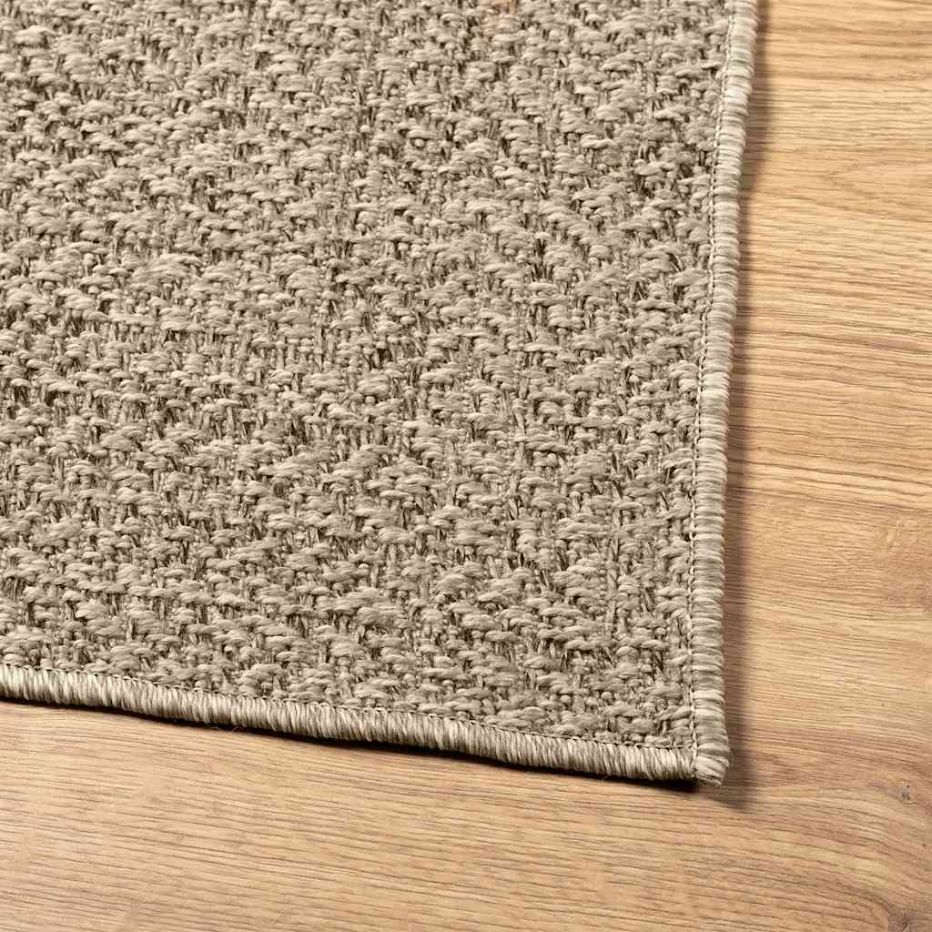 Tappeto ZIZUR Beige 200x290 cm Aspetto Iuta Interni ed Esterni - homemem39