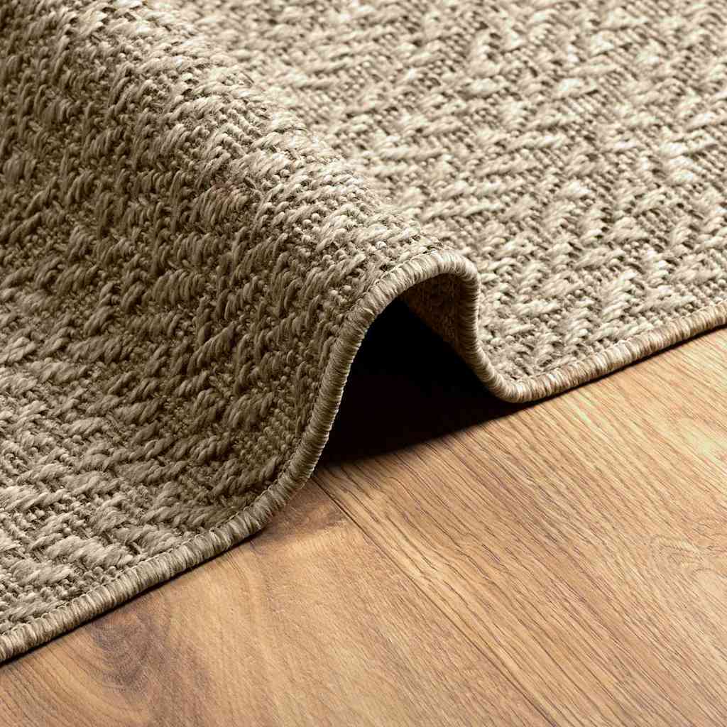 Tappeto ZIZUR Beige 120x170 cm Aspetto Iuta Interni ed Esterni - homemem39