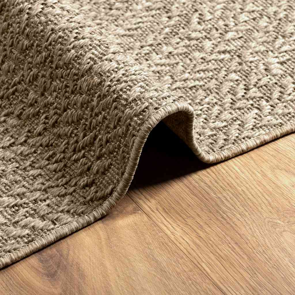 Tappeto ZIZUR Beige 160x230 cm Aspetto Iuta Interni ed Esterni