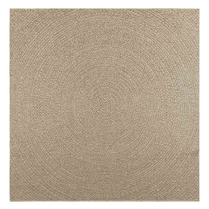 Tappeto ZIZUR Beige 200x200 cm Aspetto Iuta Interni ed Esterni