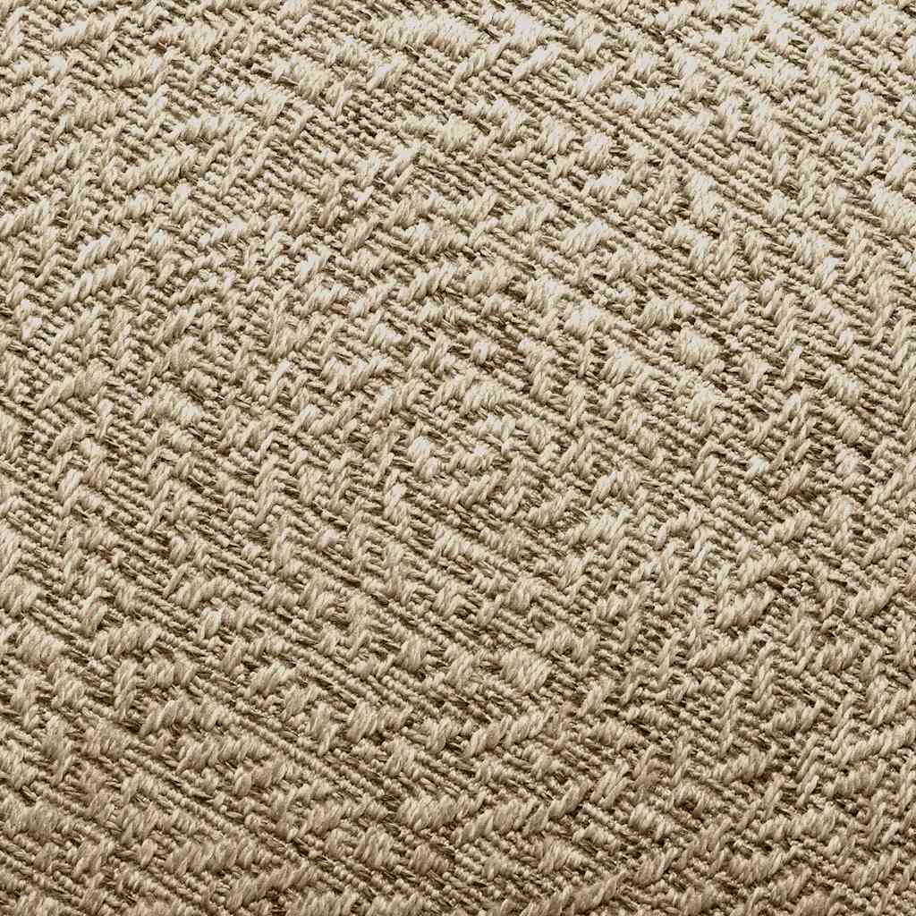 Tappeto ZIZUR Beige 200x200 cm Aspetto Iuta Interni ed Esterni