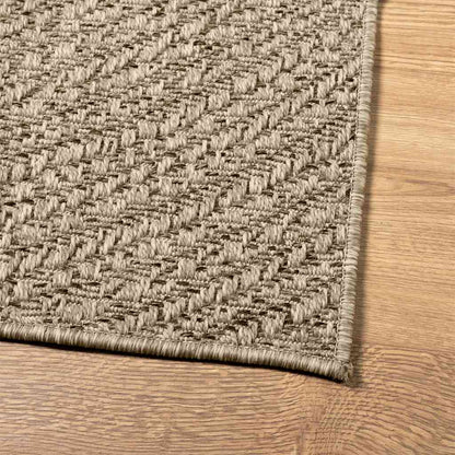 Tappeto ZIZUR Beige 200x200 cm Aspetto Iuta Interni ed Esterni