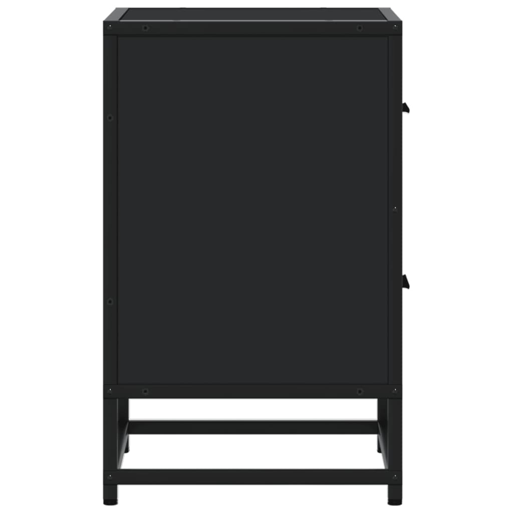 Comodini 2 pz Neri 40x31x50 in Truciolato - homemem39