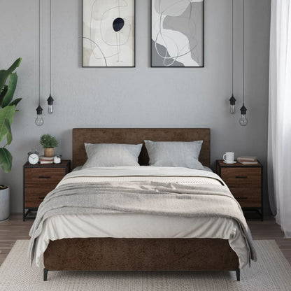 Comodini Rovere Marrone 2 pz 40x31x50 cm in Truciolato - homemem39