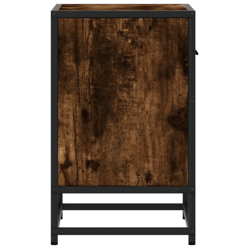 Comodini Rovere Fumo 2 pz 40x31x50 cm in Truciolato - homemem39