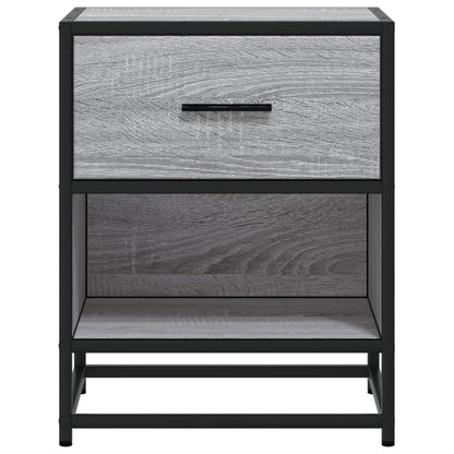 Comodino Grigio Sonoma 40x31x50 cm in Truciolato | homemem39