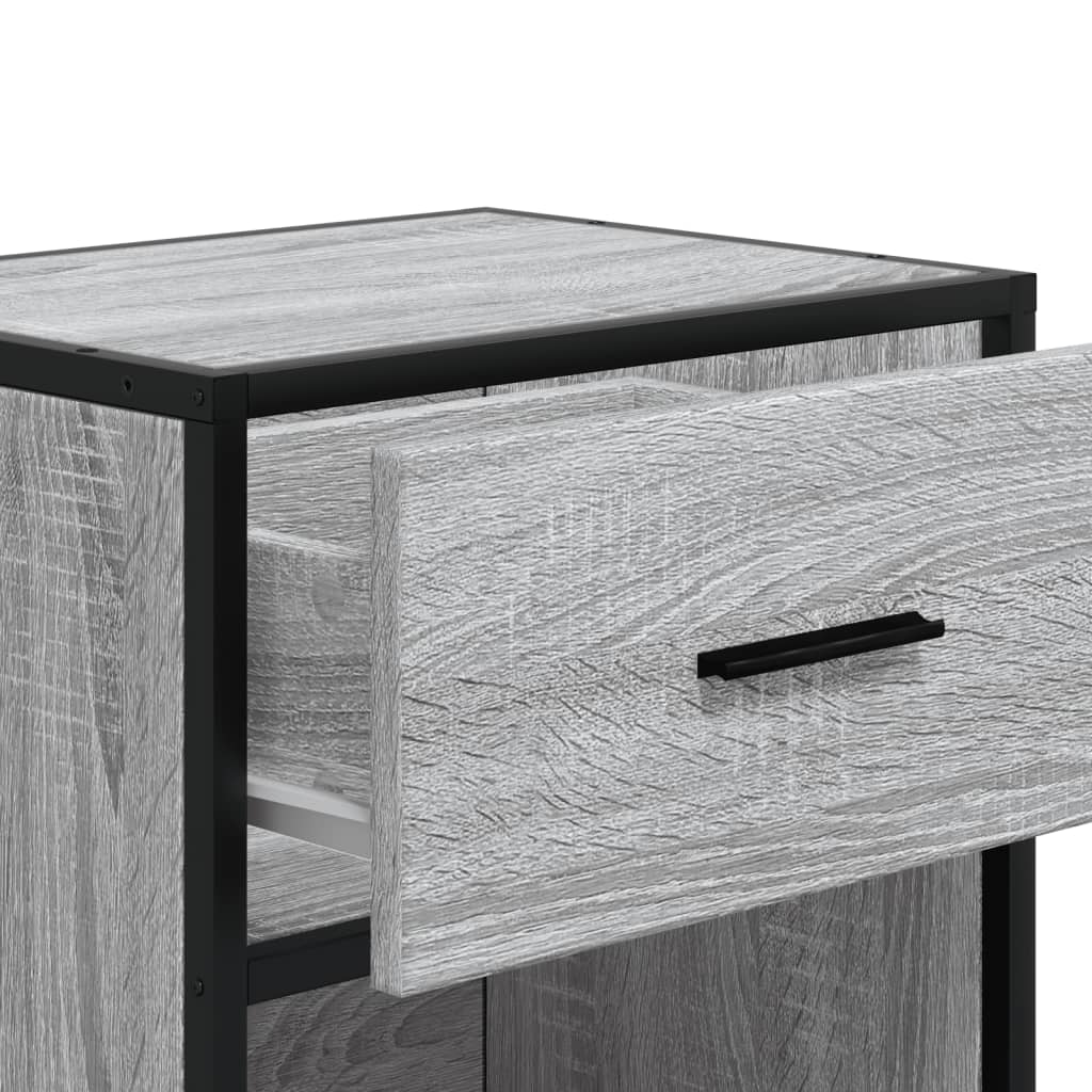 Comodino Grigio Sonoma 40x31x50 cm in Truciolato | homemem39