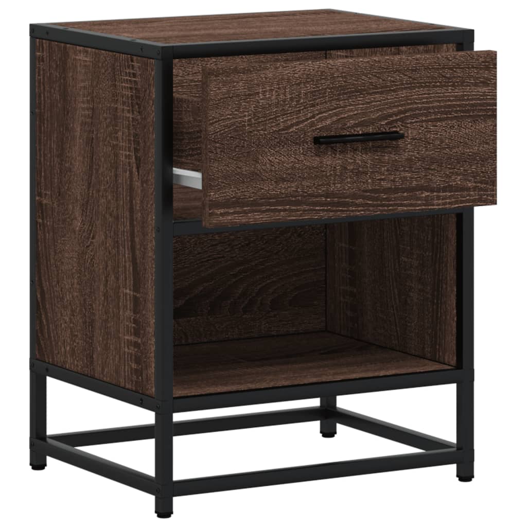 Comodini Rovere Marrone 2 pz 40x31x50 cm in Truciolato - homemem39