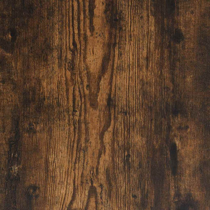 Comodini Rovere Fumo 2 pz 40x31x50 cm Legno Multistrato Metallo