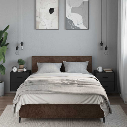 Comodini a Muro 2 pz Nero 40x31x39,5 cm - homemem39