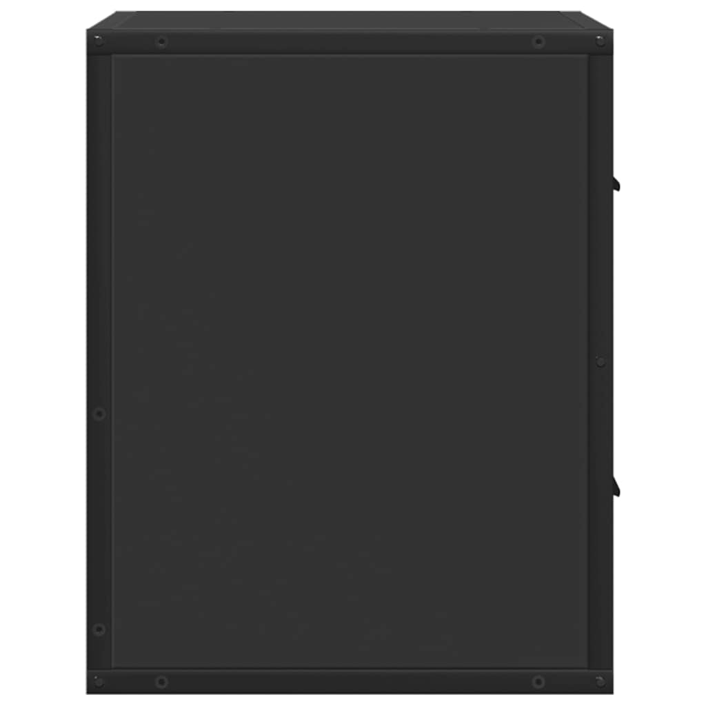 Comodini a Muro 2 pz Nero 40x31x39,5 cm - homemem39