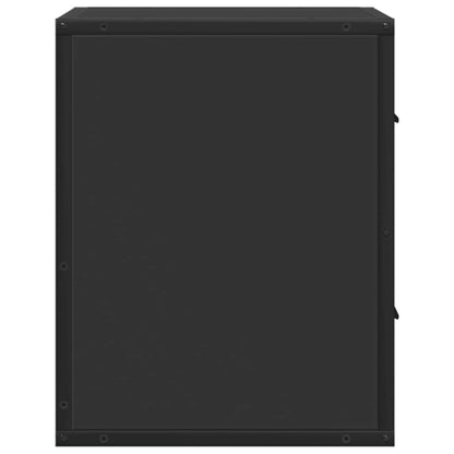Comodini a Muro 2 pz Nero 40x31x39,5 cm - homemem39