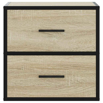 Comodini a Muro 2 pz Rovere Sonoma 40x31x39,5 cm - homemem39