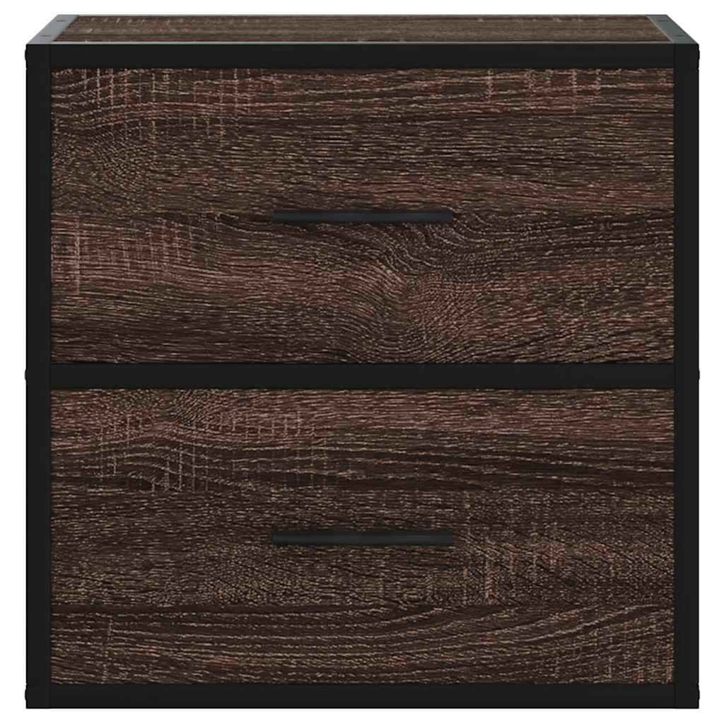 Comodino a Muro Rovere Marrone 40x31x39,5 cm - homemem39