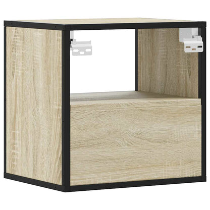 Comodini a Muro 2 pz Rovere Sonoma 40x31x39,5 cm - homemem39