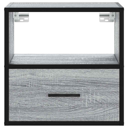 Comodini a Muro 2 pz Grigio Sonoma 40x31x39,5 cm - homemem39