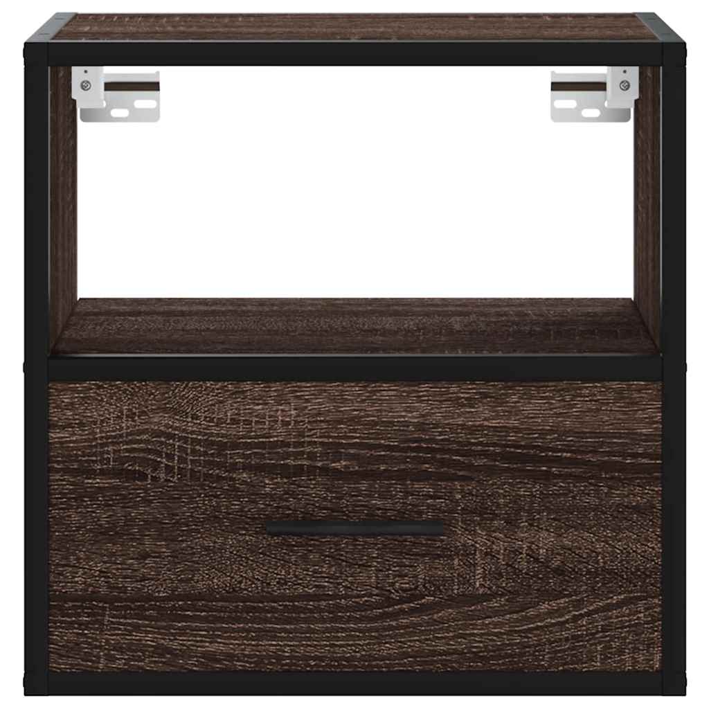 Comodino a Muro Rovere Marrone 40x31x39,5 cm - homemem39