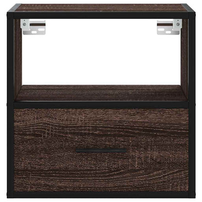 Comodini a Muro 2 pz Rovere Marrone 40x31x39,5 cm - homemem39