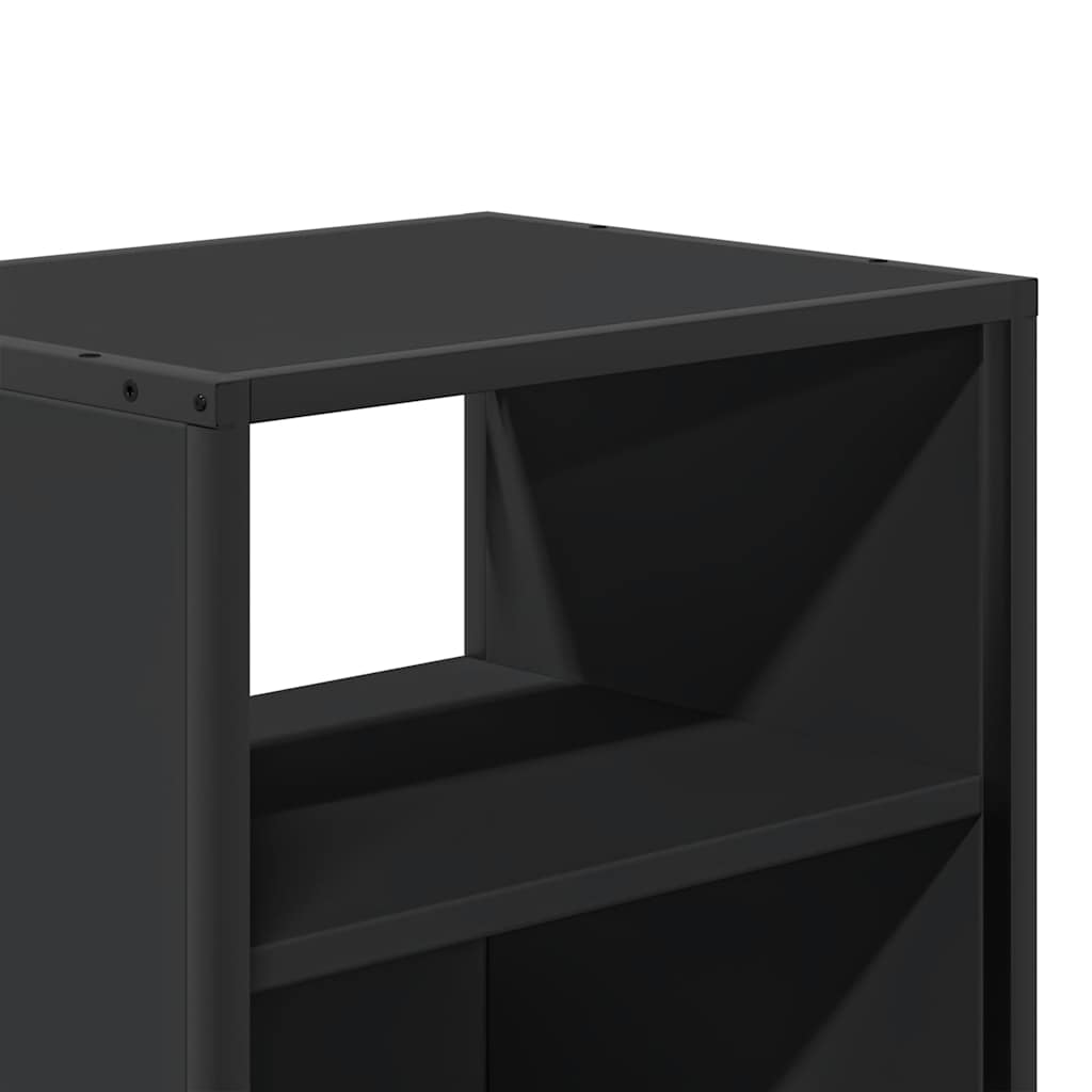 Comodino a Muro Nero 40x31x39,5 cm