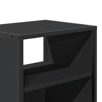 Comodino a Muro Nero 40x31x39,5 cm