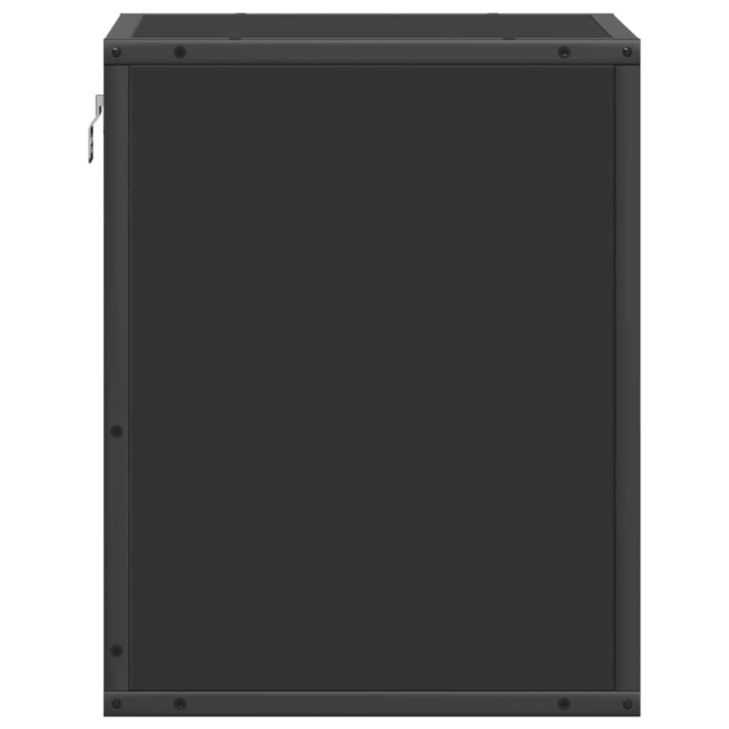 Comodini a Muro 2 pz Nero 40x31x39,5 cm - homemem39