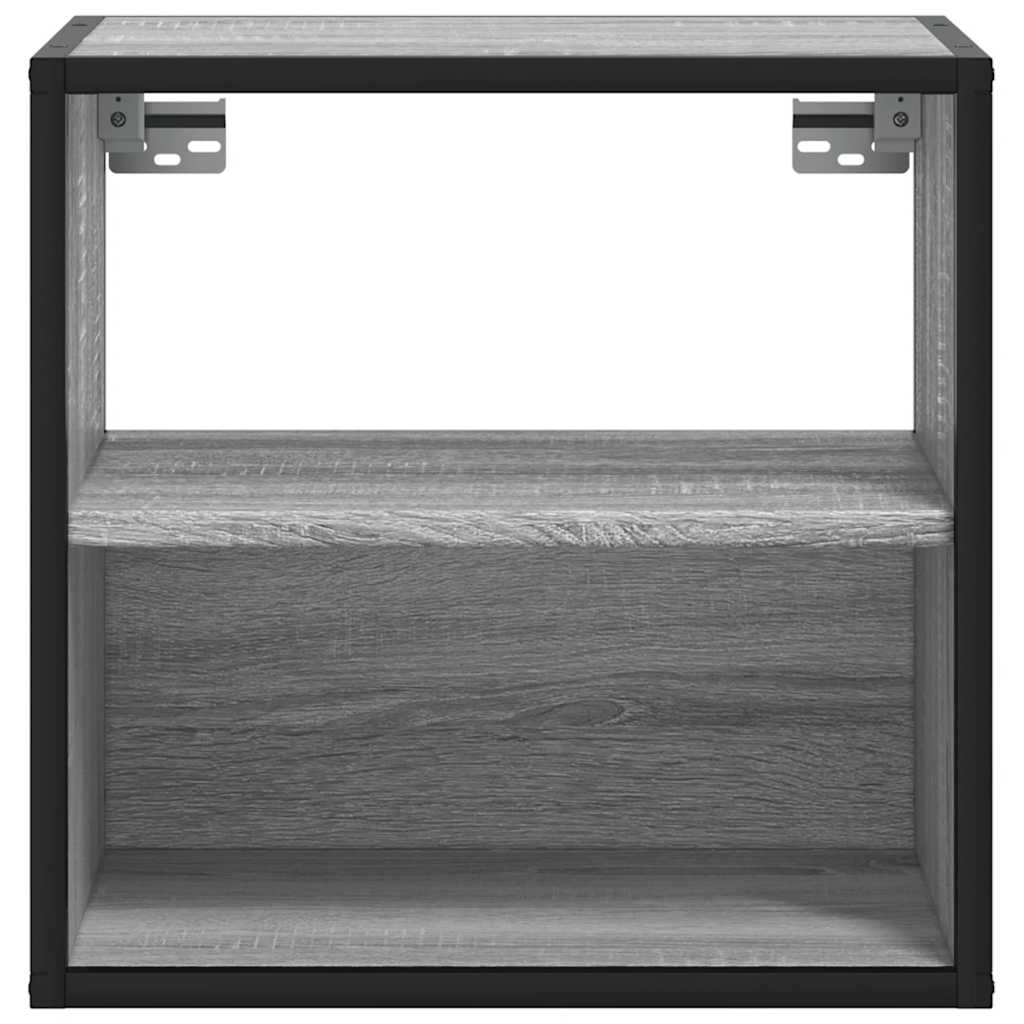 Comodini a Muro 2 pz Grigio Sonoma 40x31x39,5 cm - homemem39