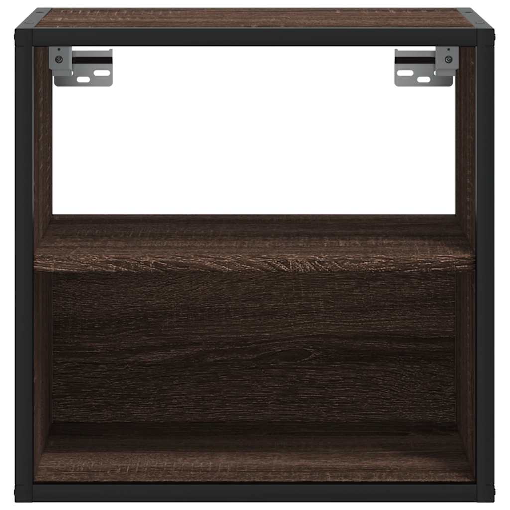 Comodino a Muro Rovere Marrone 40x31x39,5 cm - homemem39