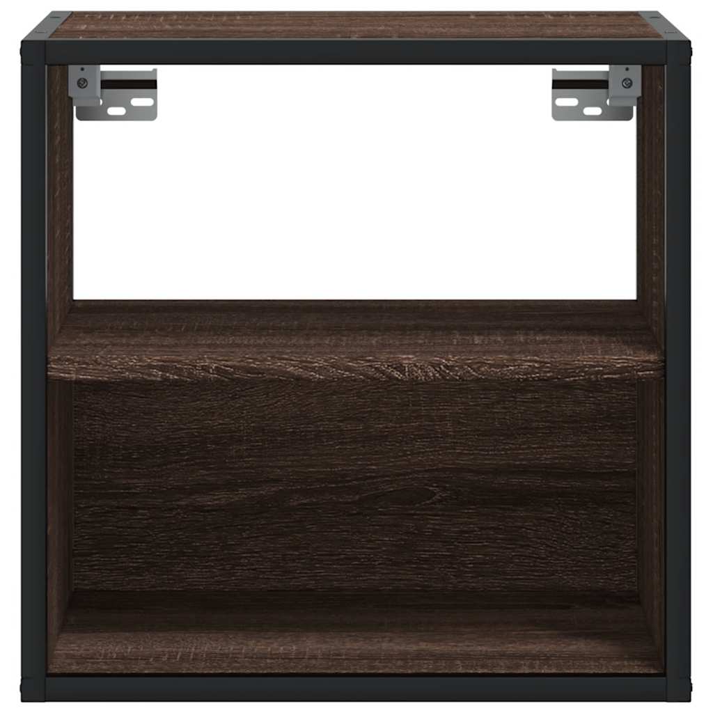 Comodini a Muro 2 pz Rovere Marrone 40x31x39,5 cm - homemem39