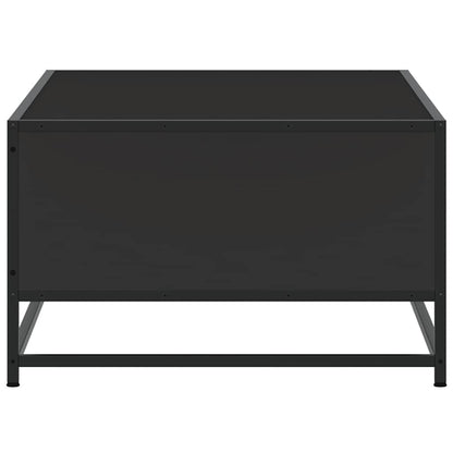 Tavolino Salotto Nero 100x57x35 cm in Truciolato e Metallo | homemem39