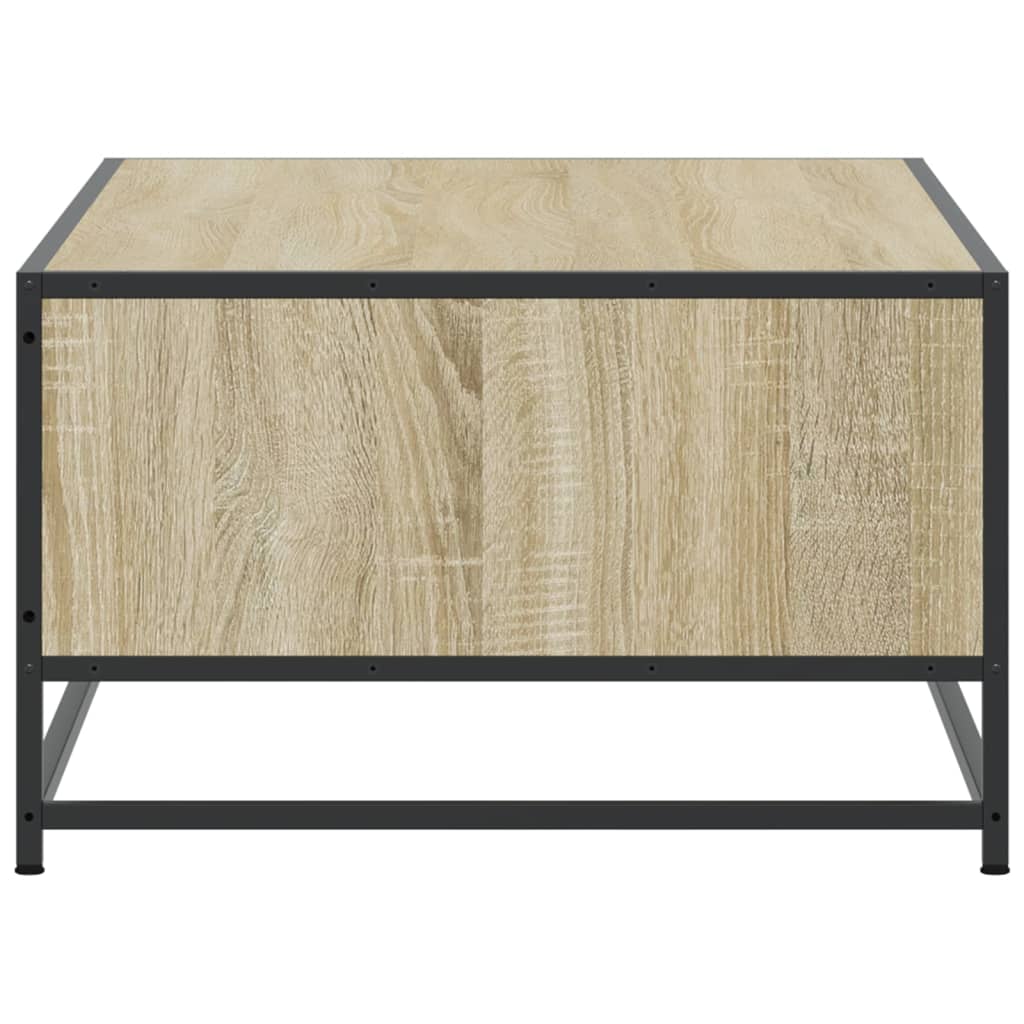 Tavolino Rovere Sonoma 100x57x35 cm Legno Multistrato Metallo | homemem39