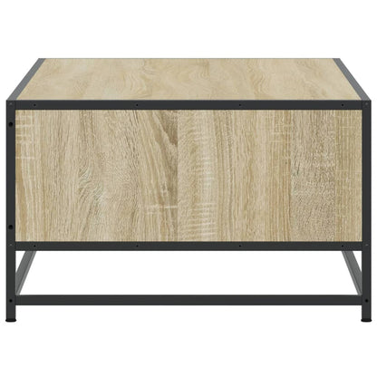Tavolino Rovere Sonoma 100x57x35 cm Legno Multistrato Metallo | homemem39