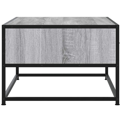 Tavolino Salotto Grigio Sonoma 100x50x35cm Multistrato Metallo | homemem39