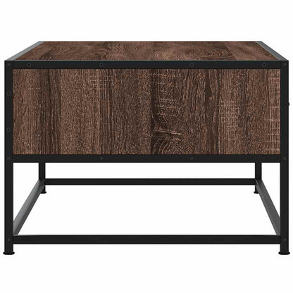 Tavolino Salotto Rovere Marrone 100x50x35cm Multistrato Metallo | homemem39