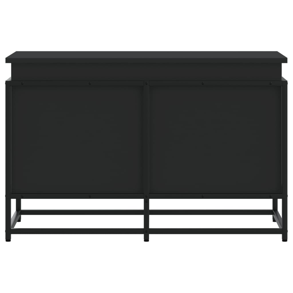 Contenitore con Coperchio Nero 80x40x51,5 cm in Truciolato