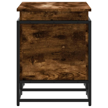 Contenitore con Coperchio Rovere Fumo 80x40x51,5cm Truciolato - homemem39