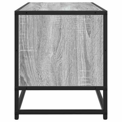 Mobile TV Grigio Sonoma 80x34,5x40 cm Legno Multistrato Metallo - homemem39