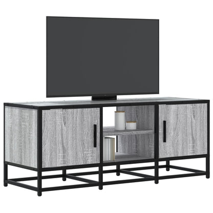 Mobile TV Grigio Sonoma 100x35x41 cm Legno Multistrato Metallo - homemem39