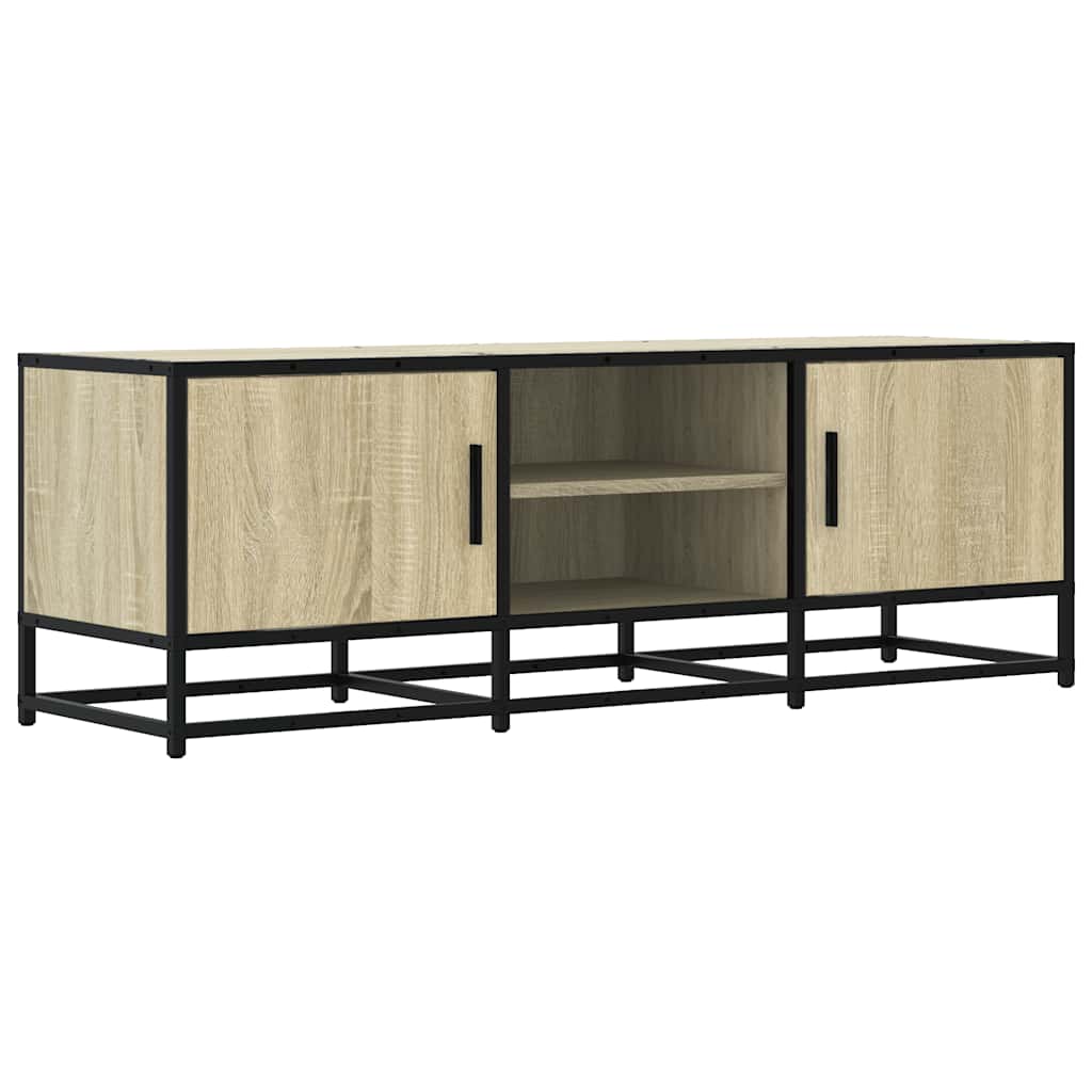 Mobile TV Rovere Sonoma 120x35x41cm Legno Multistrato e Metallo - homemem39