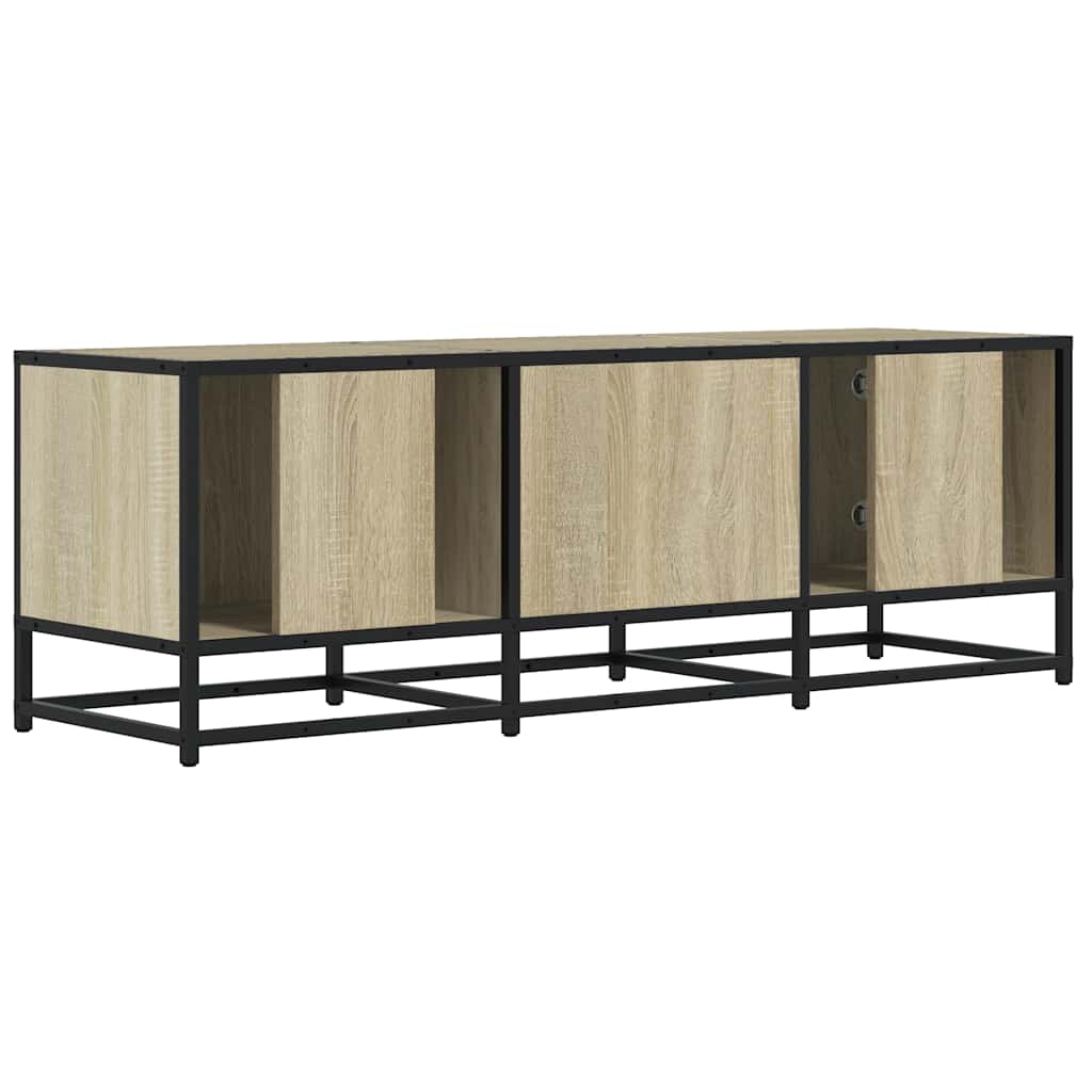 Mobile TV Rovere Sonoma 120x35x41cm Legno Multistrato e Metallo - homemem39